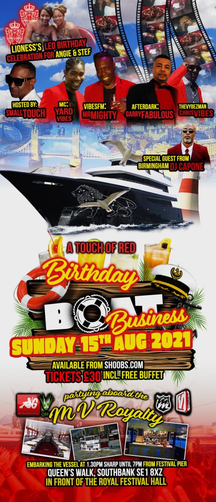 Touch of Red Birthday Boat Busness 2021