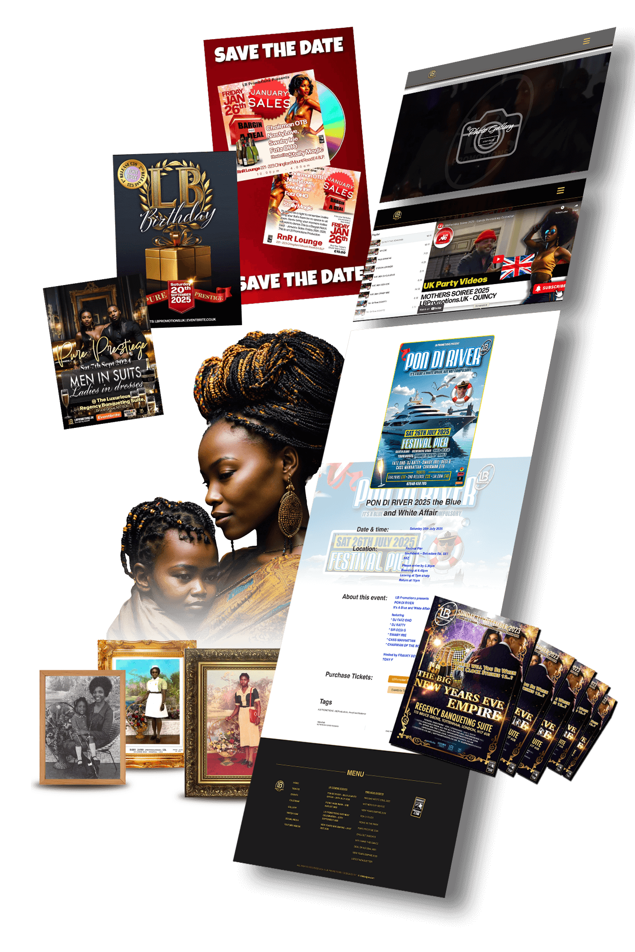 Website Design & Maintenence, Flyer & Poster design, Social Media Campaigns, Daily, Weekly & Monthly Posts, Event Video & Editing.