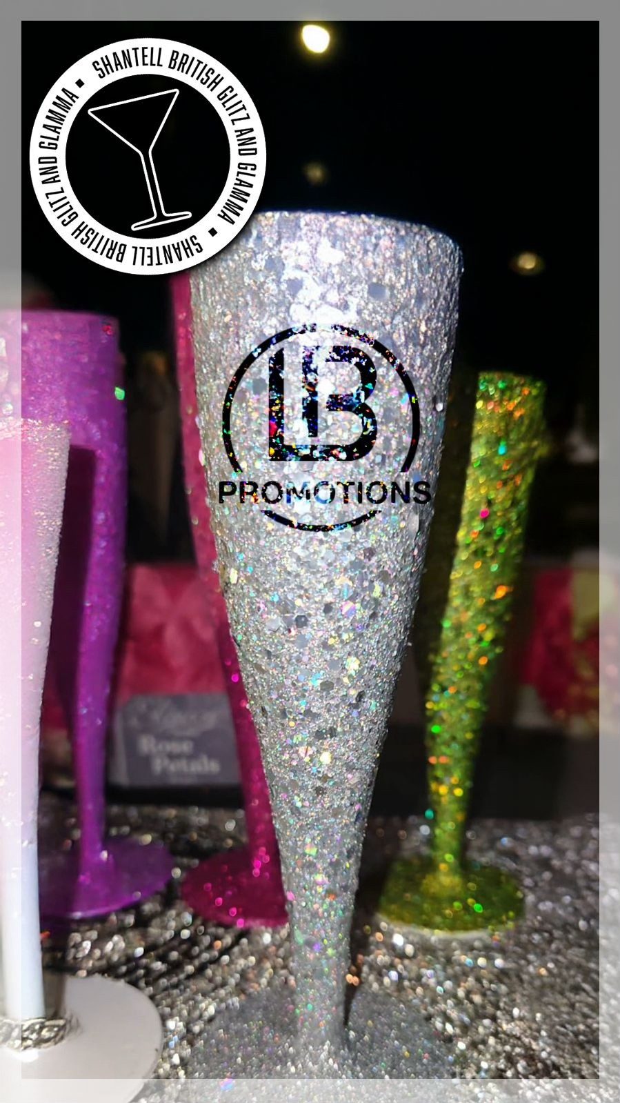 Champagne Flute Logo Custom